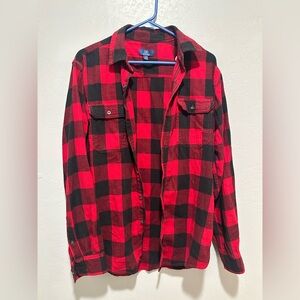George Red and Black Checkered Shirt